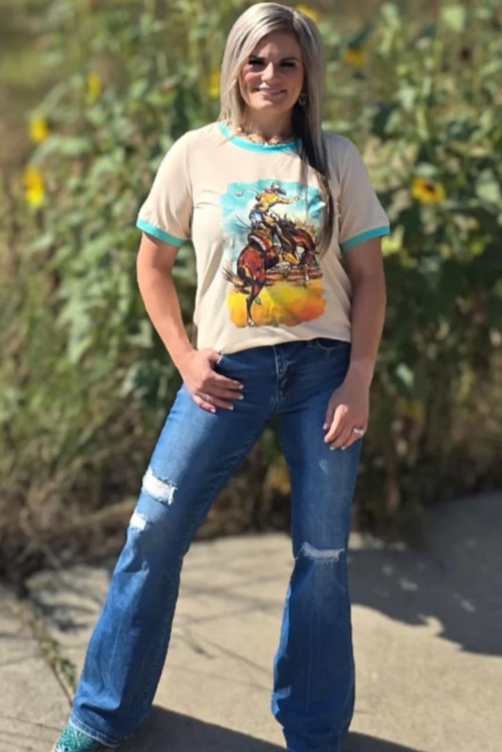 Sterling Kreek Last Wild Ride Ringer Tee