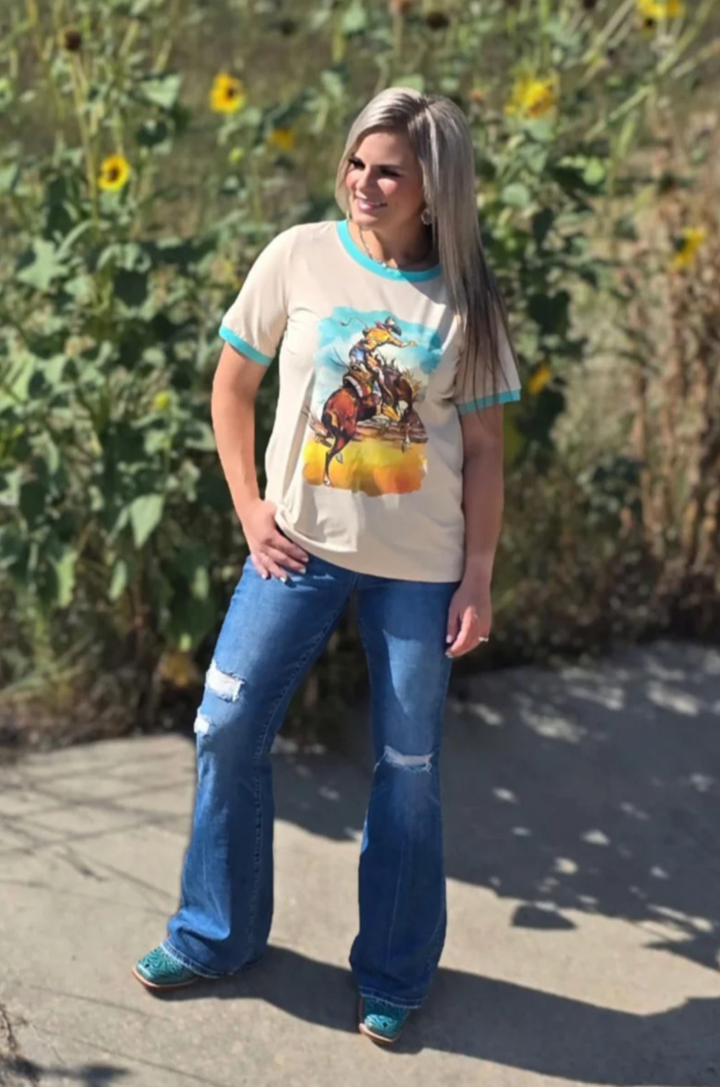 Sterling Kreek Last Wild Ride Ringer Tee