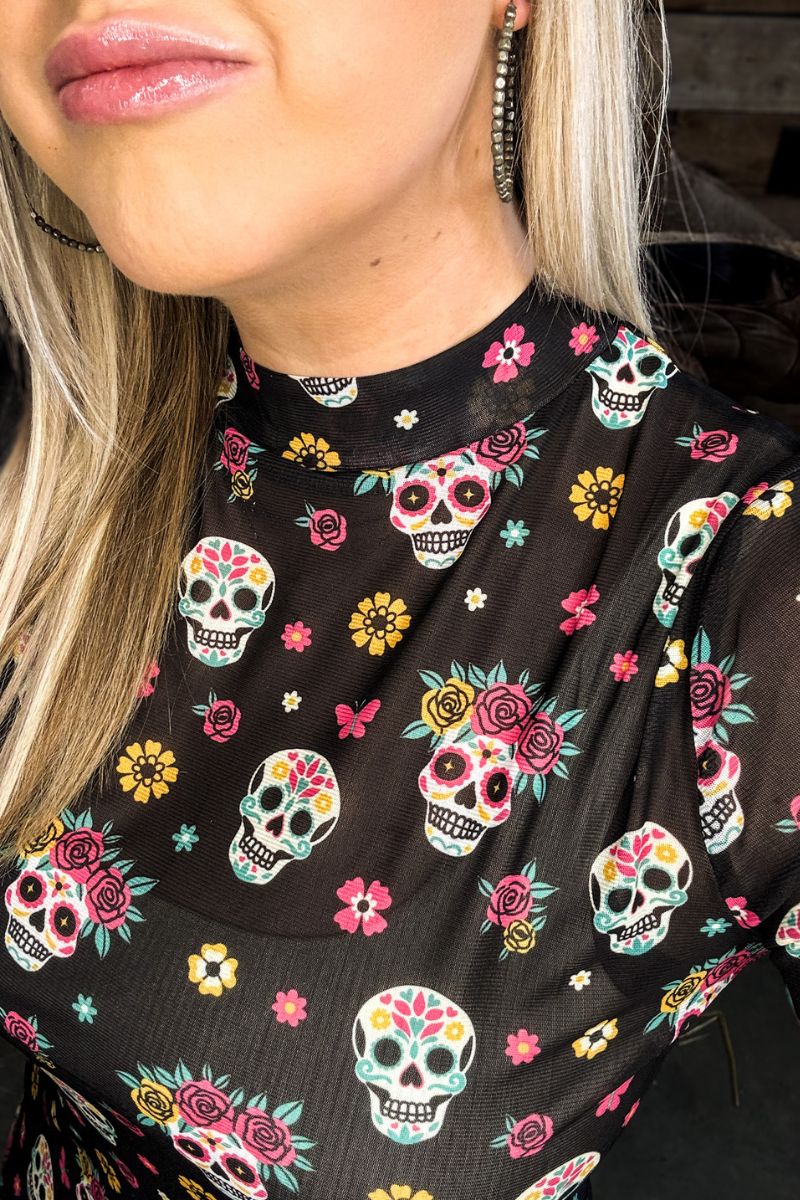 Sterling Kreek Life Is Brief Mesh Top