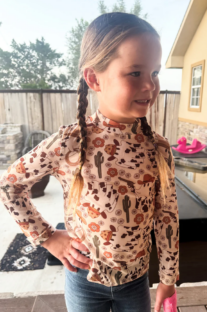 Sterling Kreek Mini Hauntin' The Range Mesh Top