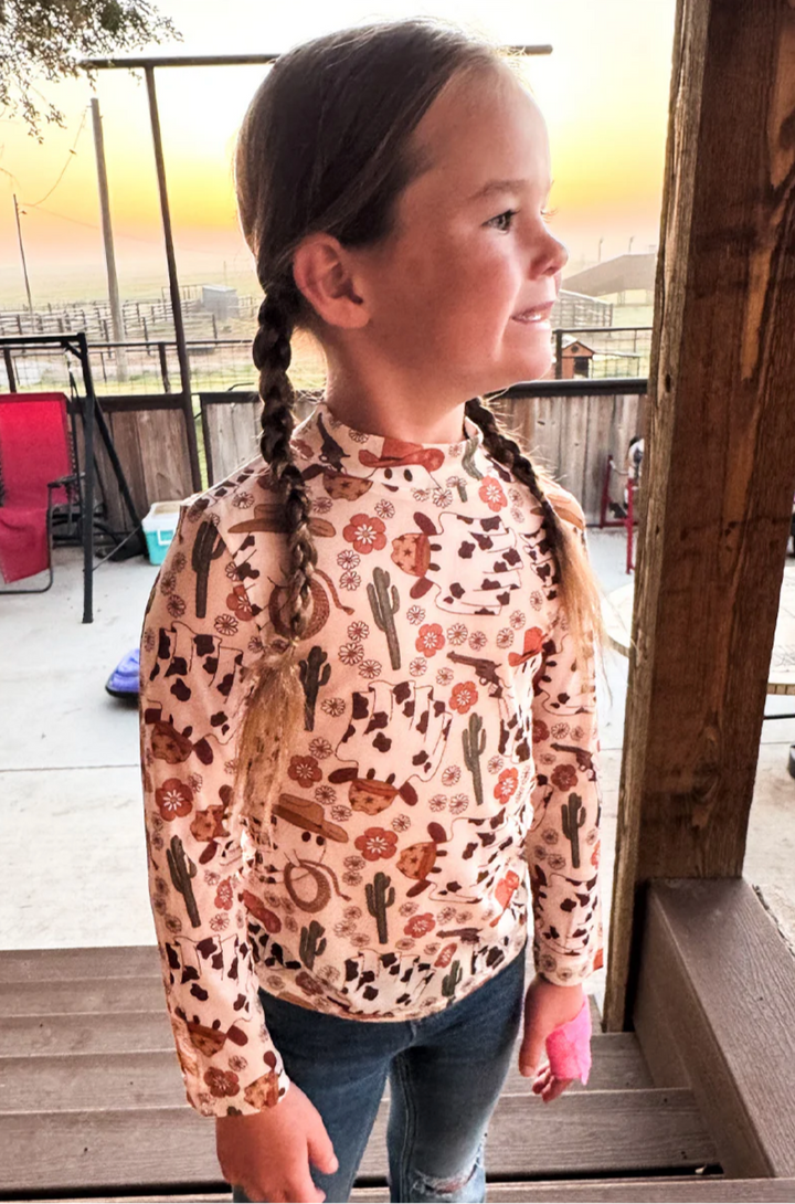 Sterling Kreek Mini Hauntin' The Range Mesh Top