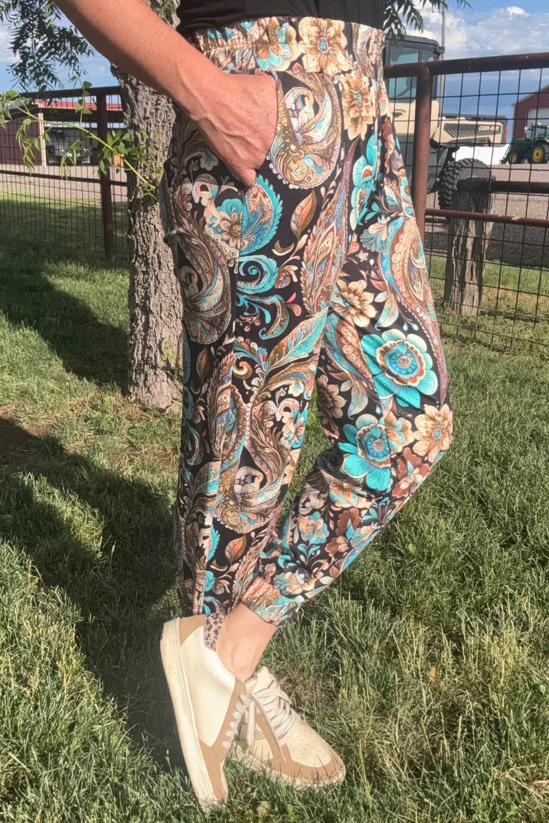 Sterling Kreek Oh My Paisley Joggers