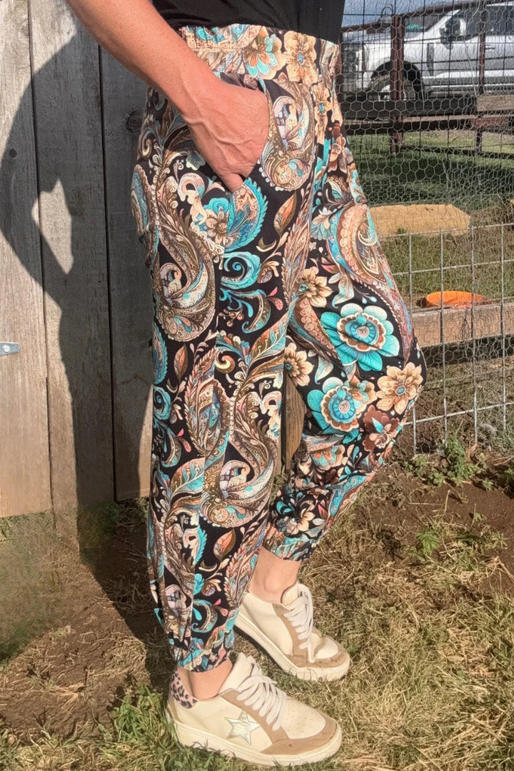 Sterling Kreek Oh My Paisley Joggers