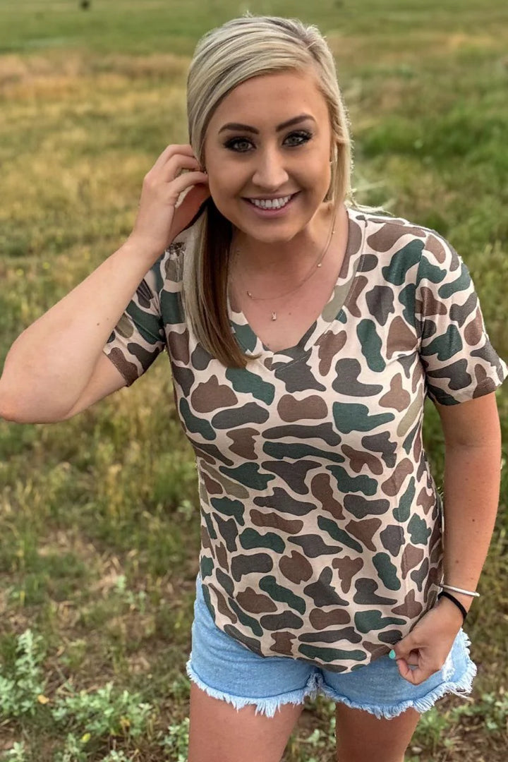 Sterling Kreek Stand Down V-Neck Tee