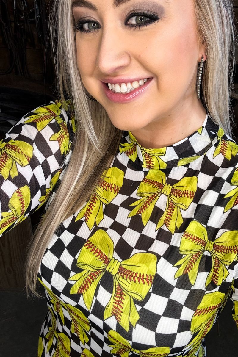 Sterling Kreek Throw Like A Girl Mesh Top*