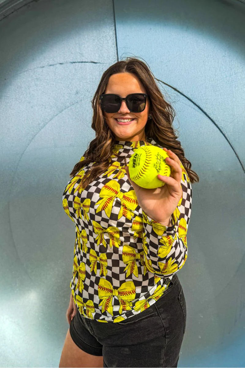 Sterling Kreek Throw Like A Girl Mesh Top*