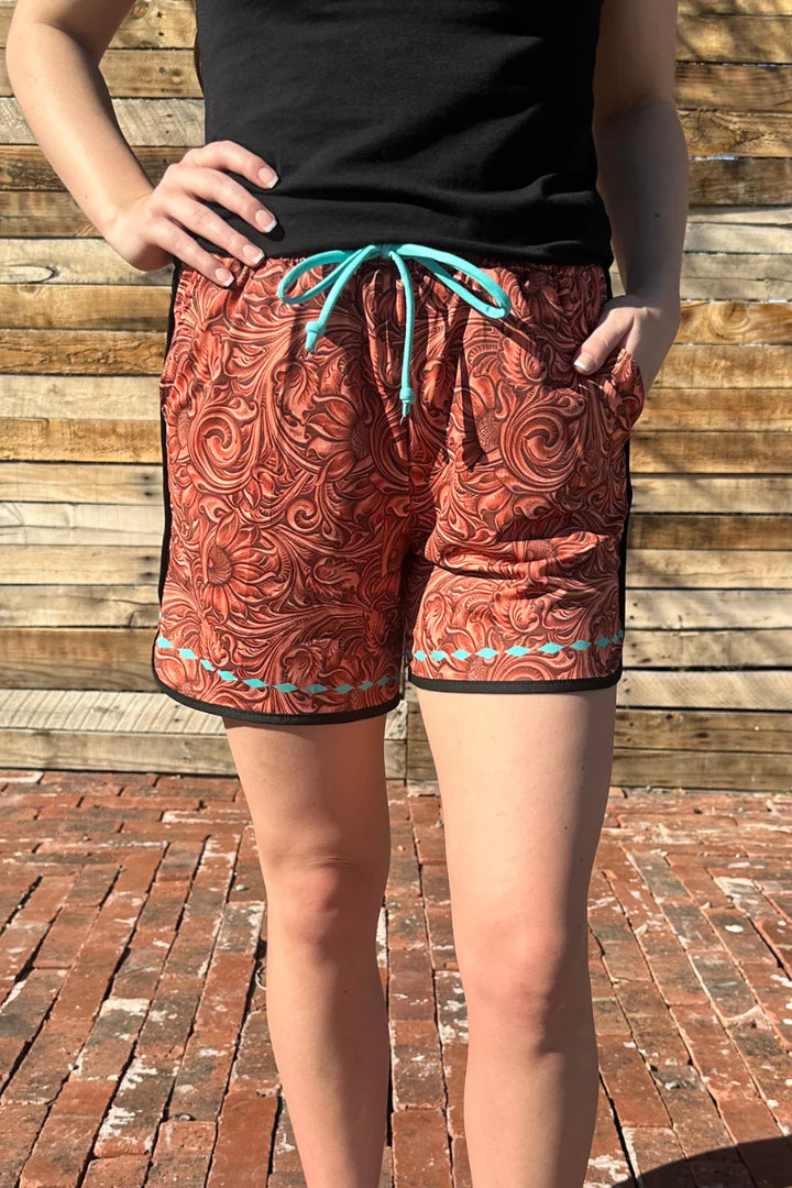 Sterling Kreek Tooled Beauty Shorts- Long