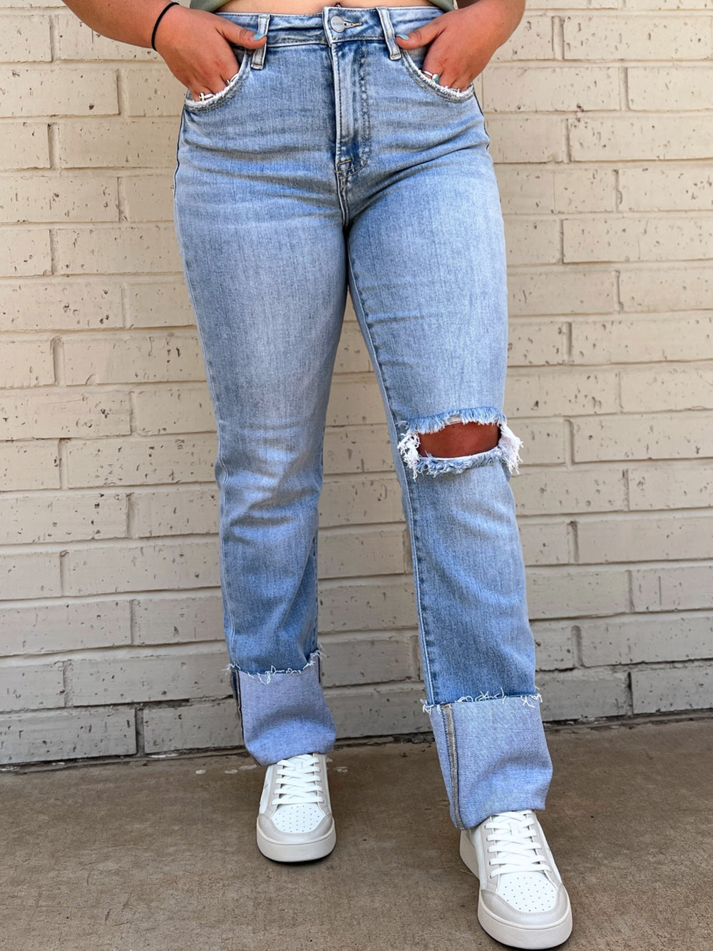 Straight From You Cuffed Jeans | gussieduponline
