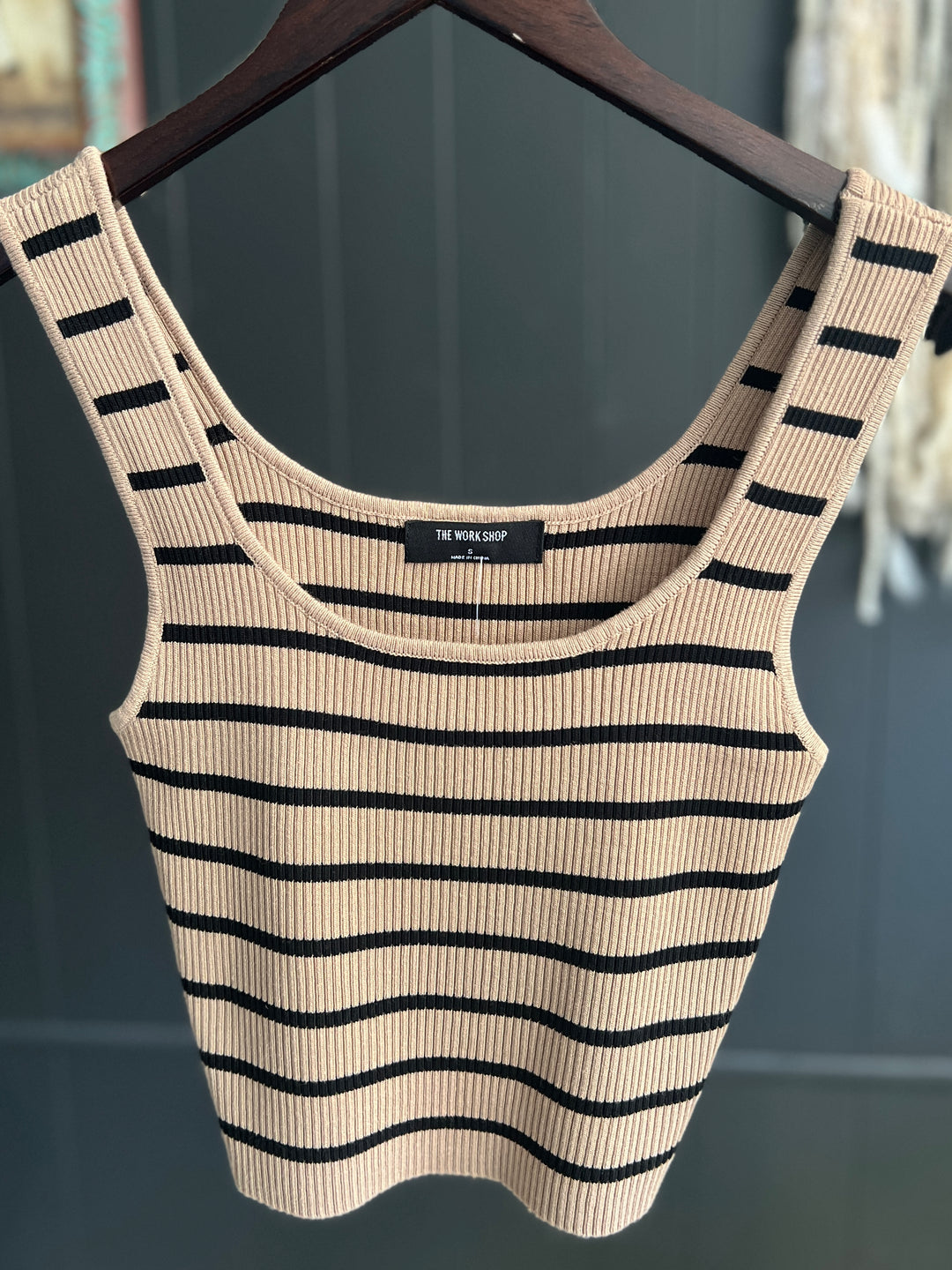 Striped Ribbed Cropped Tank - 4 Colors*