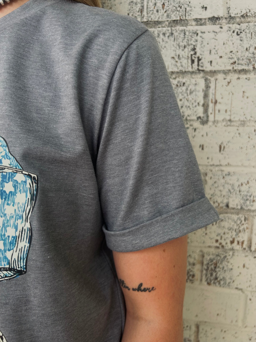 US Flag Bow Graphic Tee*