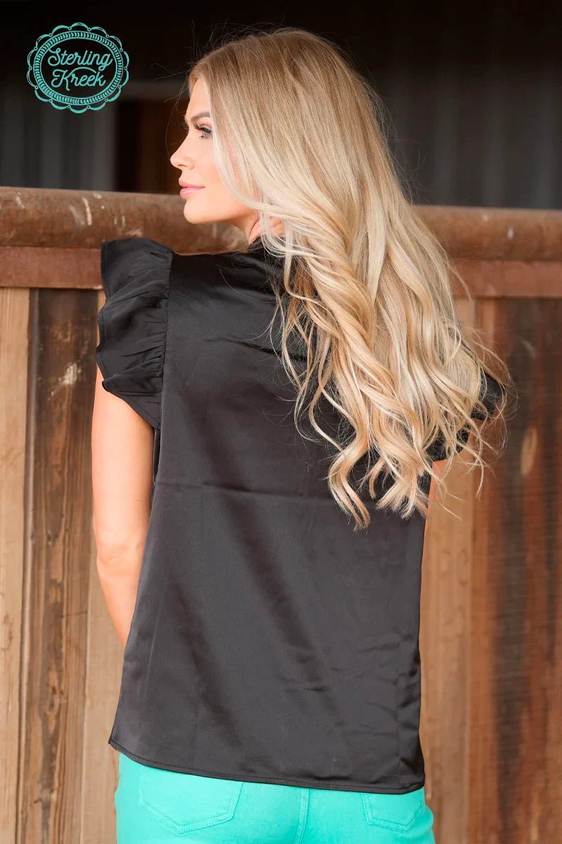 PLUS Black Babydoll Top | gussieduponline