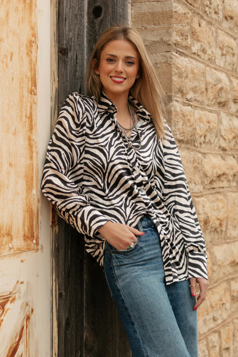 Sterling Kreek Cowgirl Safari Button Up