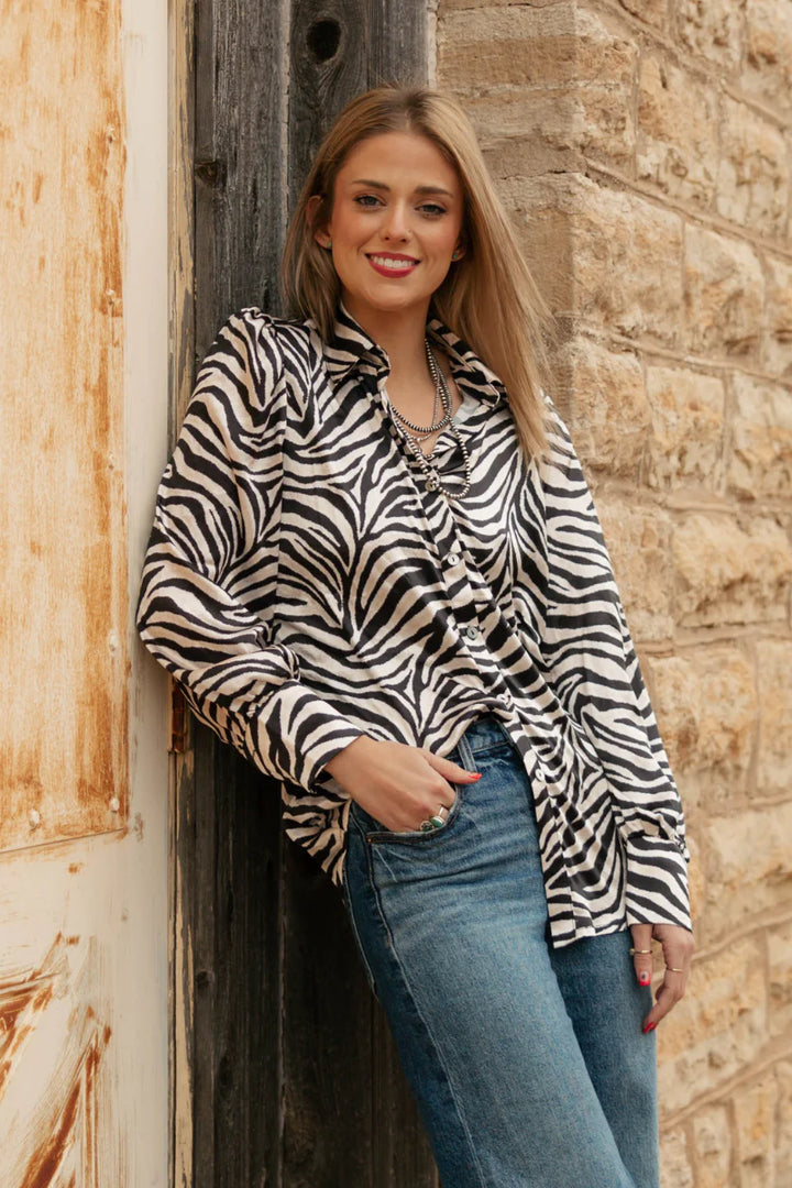 Sterling Kreek Cowgirl Safari Button Up