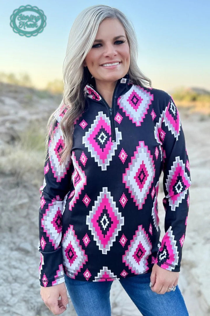 Sterling Kreek Pretty In Pink Pullover | gussieduponline