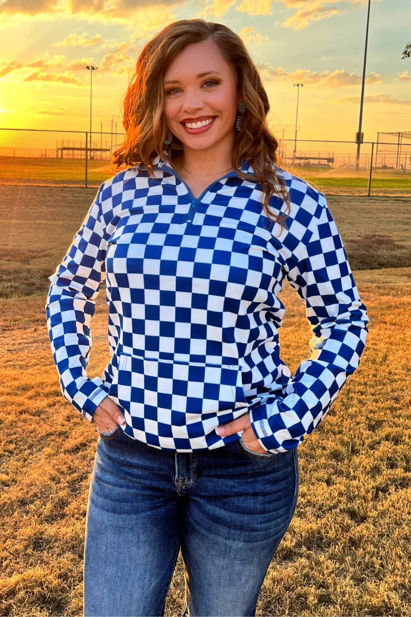 Sterling Kreek Blue Pep Rally Pullover | gussieduponline