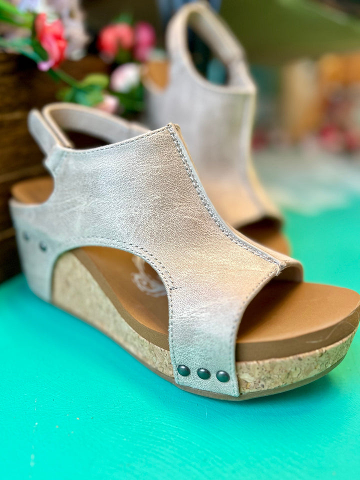 Afternoon in Milan Wedges | gussieduponline
