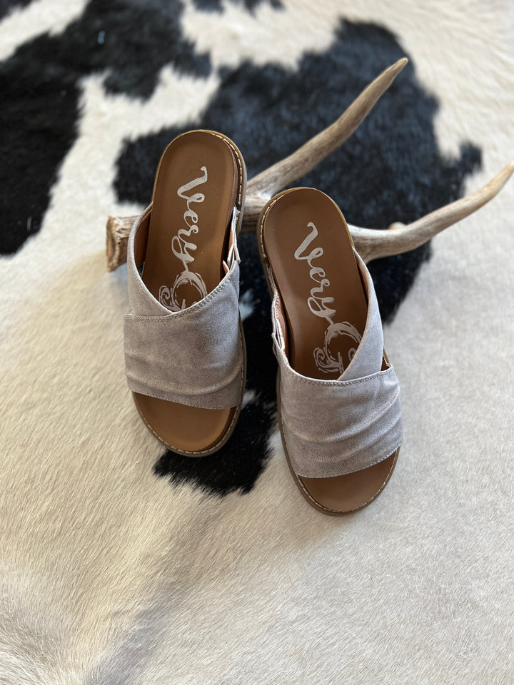 Very G Jolene Grey Sandals