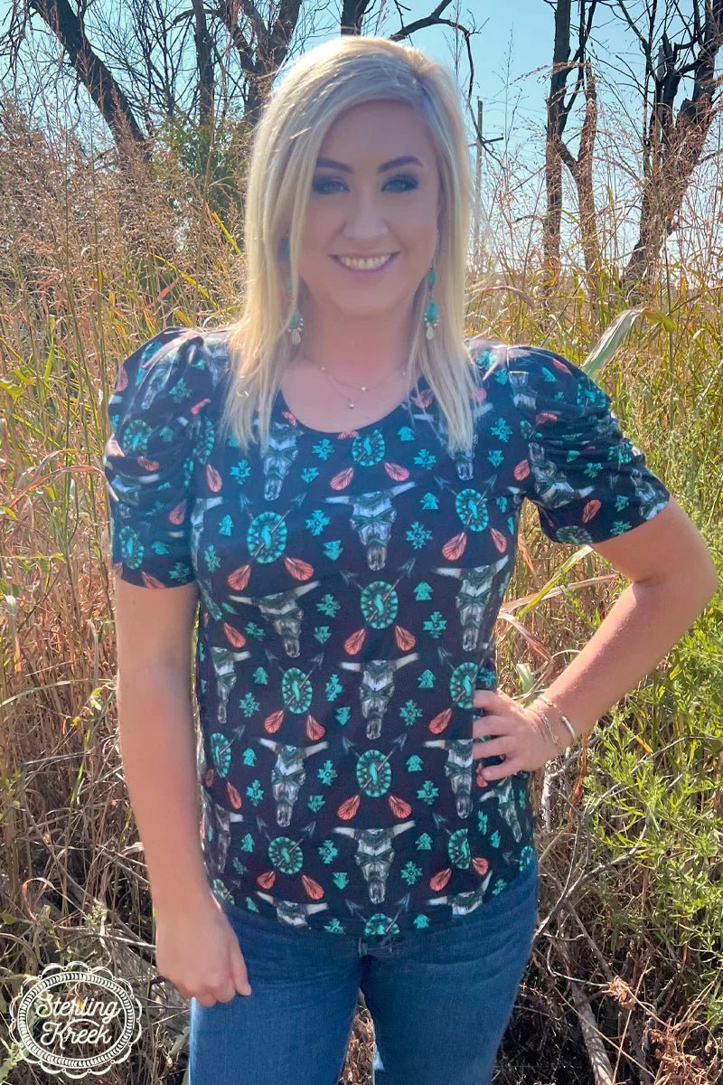 Plus Western Tribal Top | gussieduponline