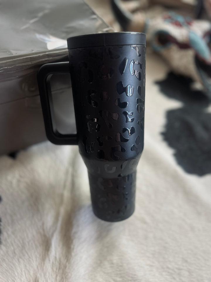 Western Print 40 oz. Tumblers w/Handle- 7 designs*