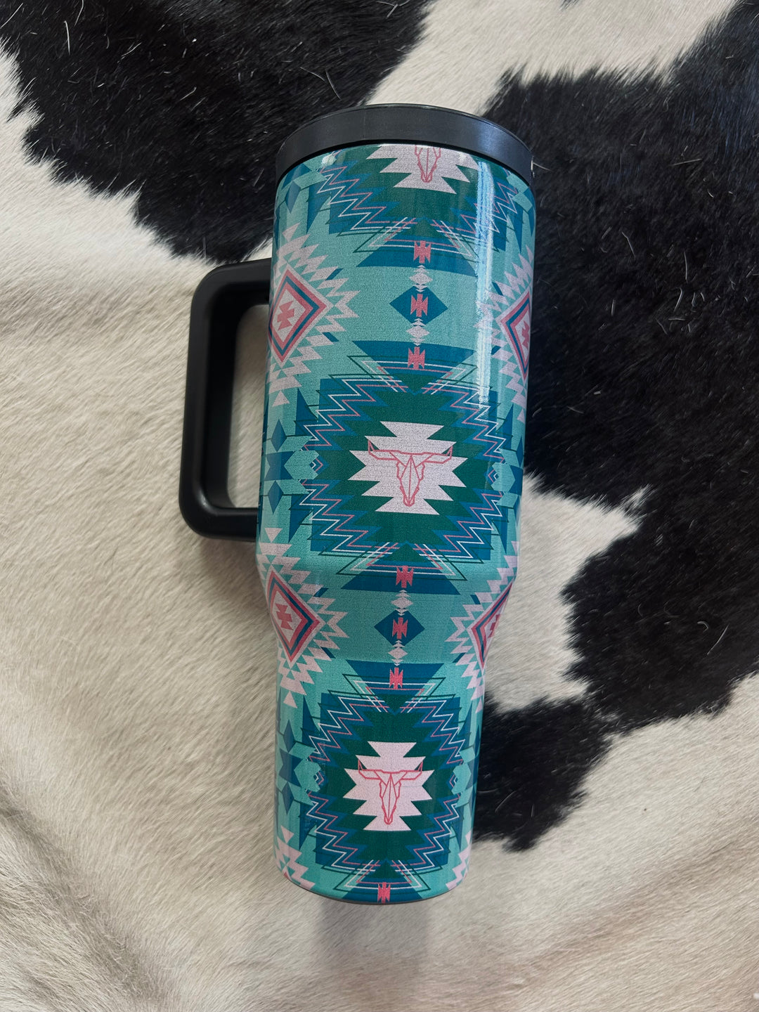 Western Print 40 oz. Tumblers w/Handle- 7 designs*