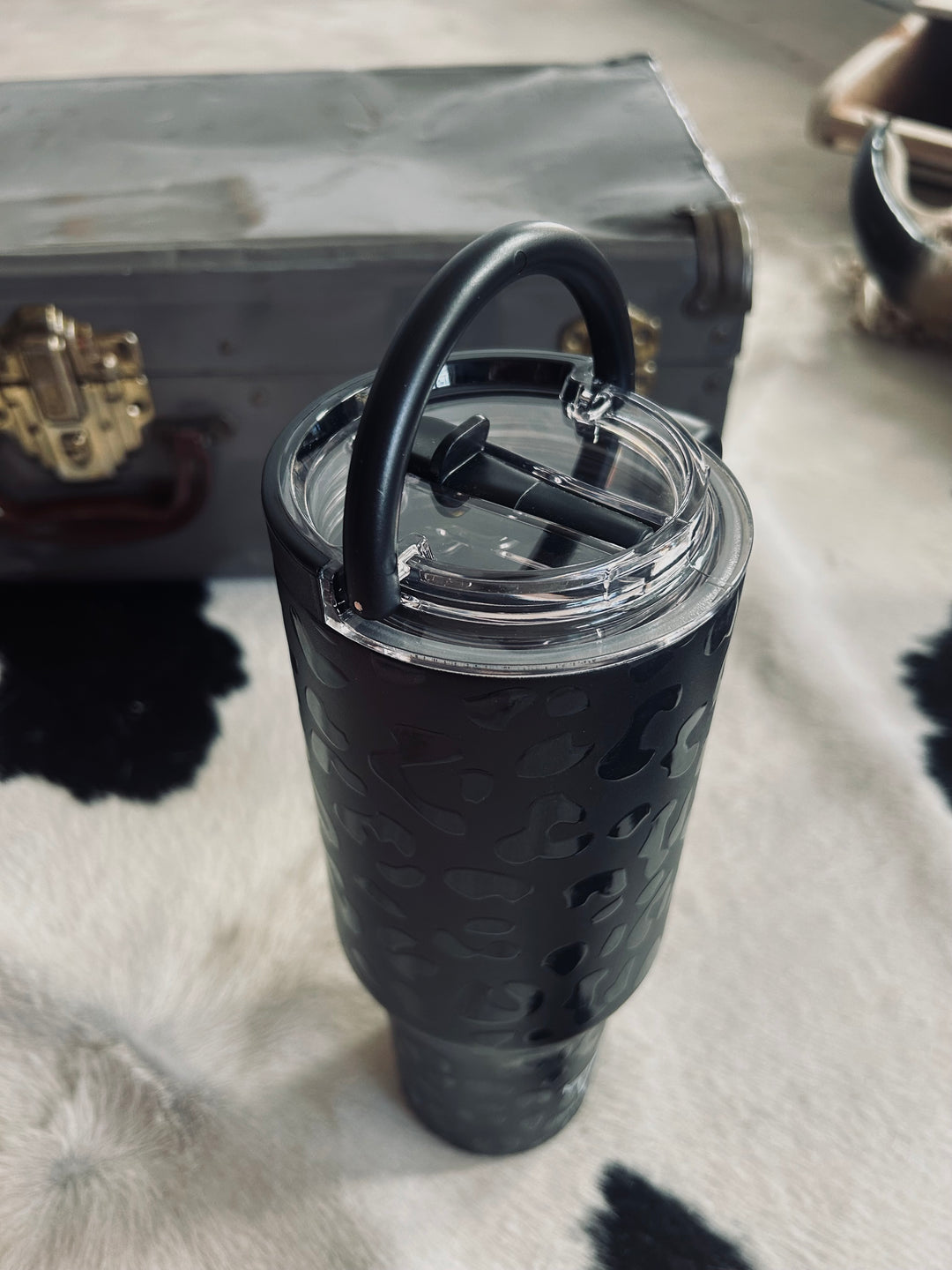 Western Print 40 oz. Tumblers w/Handle- 7 designs*