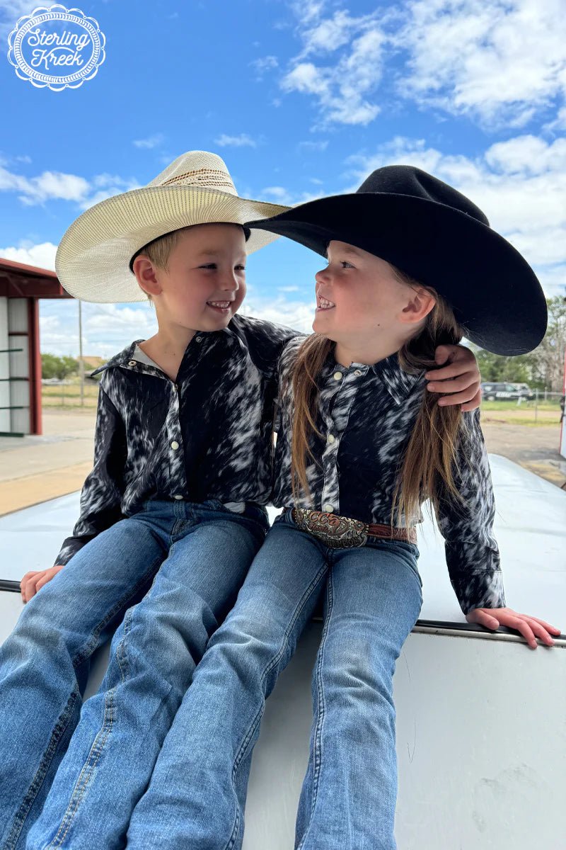 KIDS Let's Get Western Button Up | gussieduponline