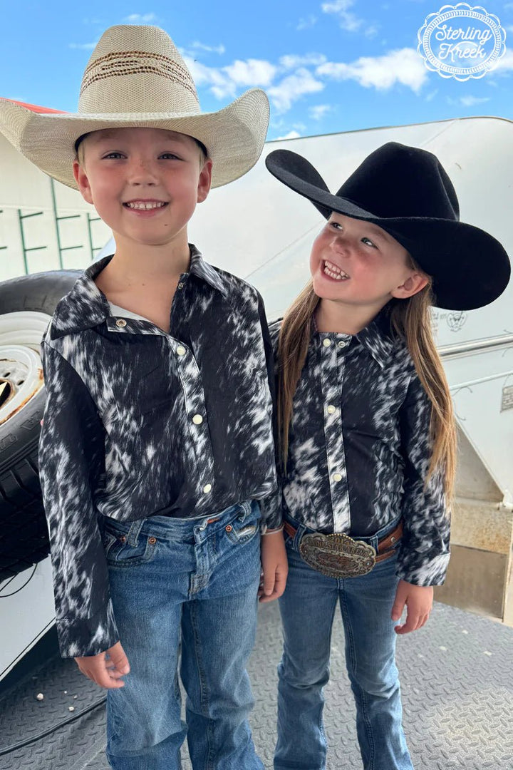 KIDS Let's Get Western Button Up | gussieduponline