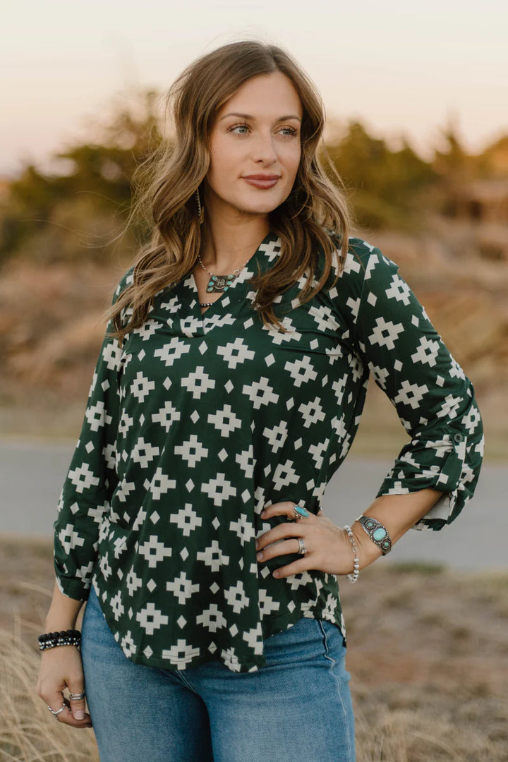 Sterling Kreek Aztec Pines Top*