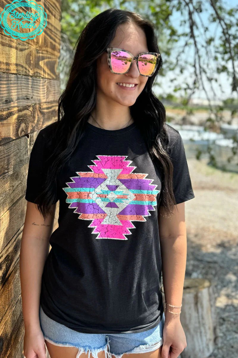 Sterling Kreek Aztec Candy Tee | gussieduponline