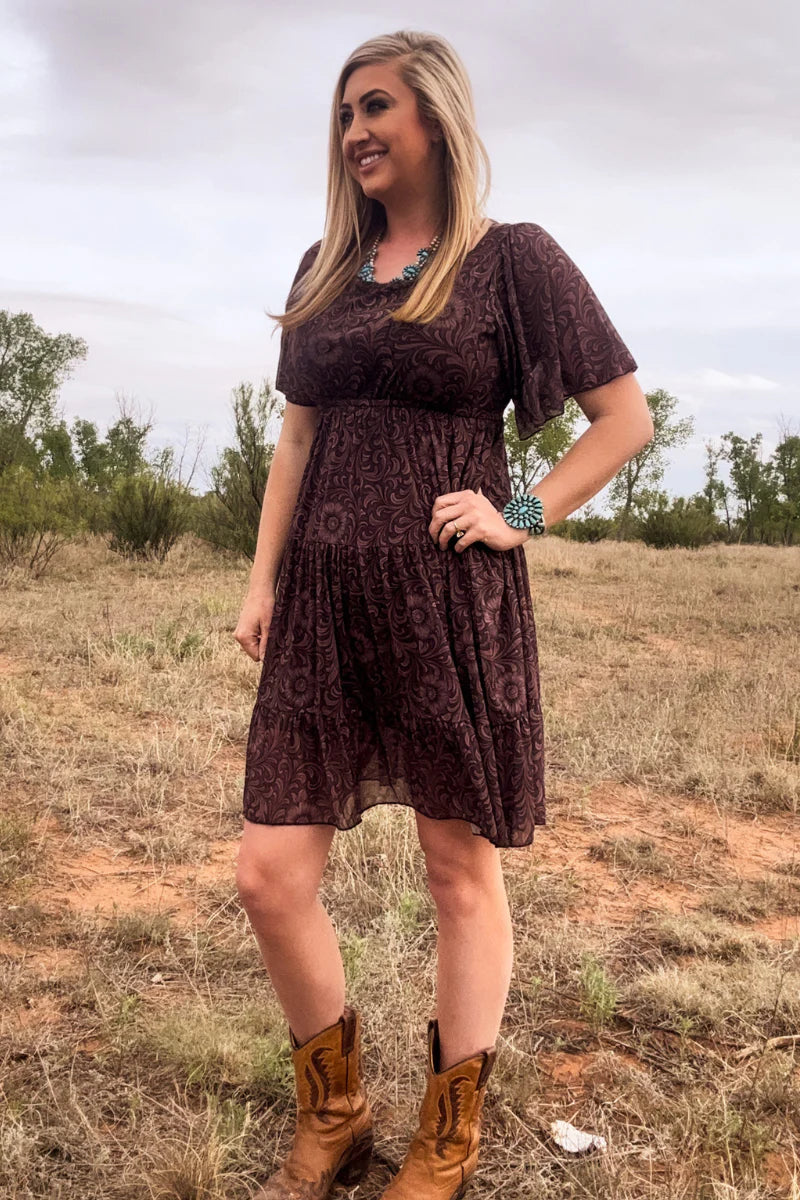Sterling Kreek Bronzed Bloom Dress