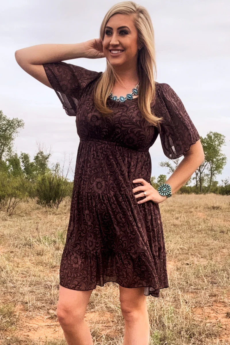Sterling Kreek Bronzed Bloom Dress