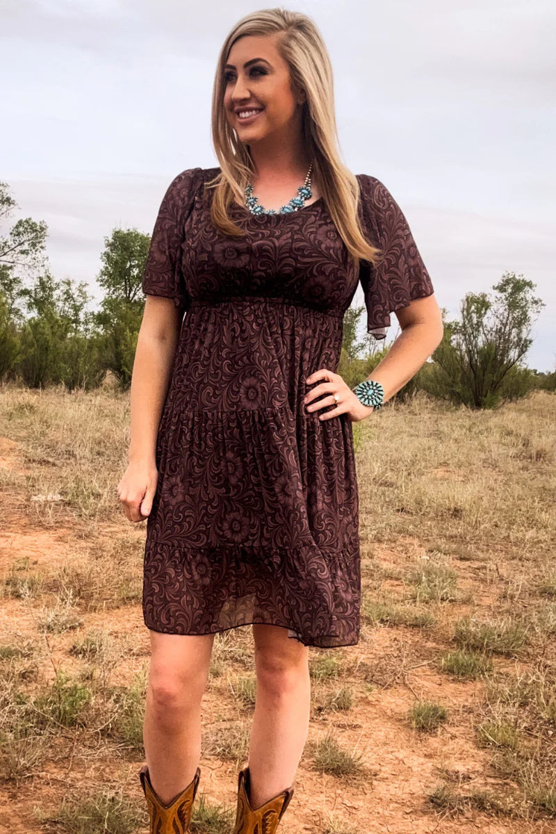 Sterling Kreek Bronzed Bloom Dress