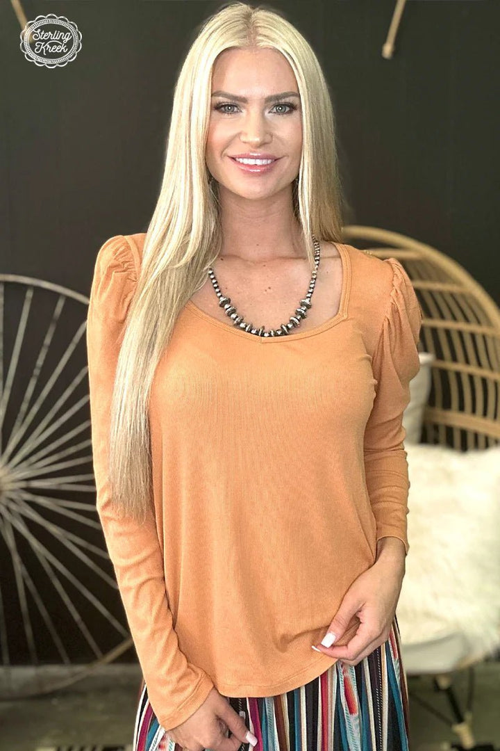 Something Classy Butterscotch Top | gussieduponline