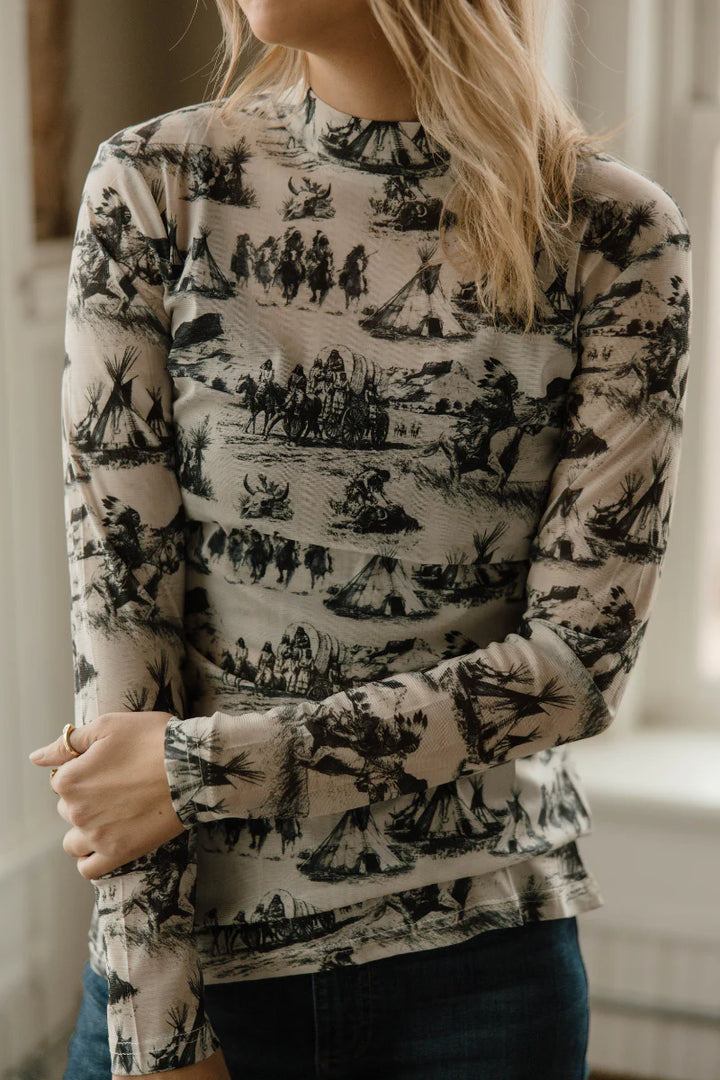 Sterling Kreek Spirit of the Plains Mesh Top