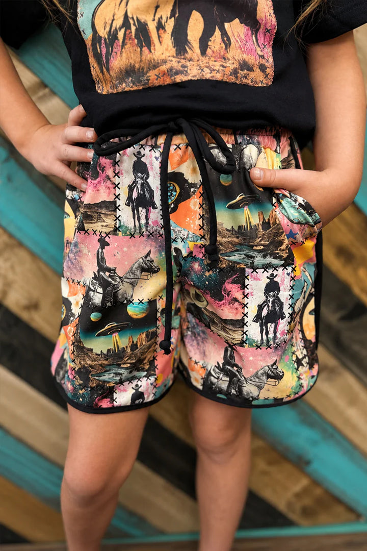 KIDS SK Cosmic Cowgirl Shorts