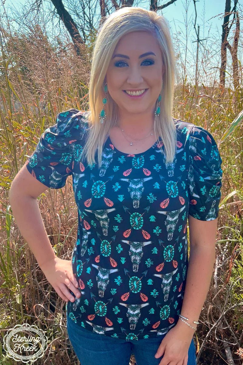 Plus Western Tribal Top | gussieduponline