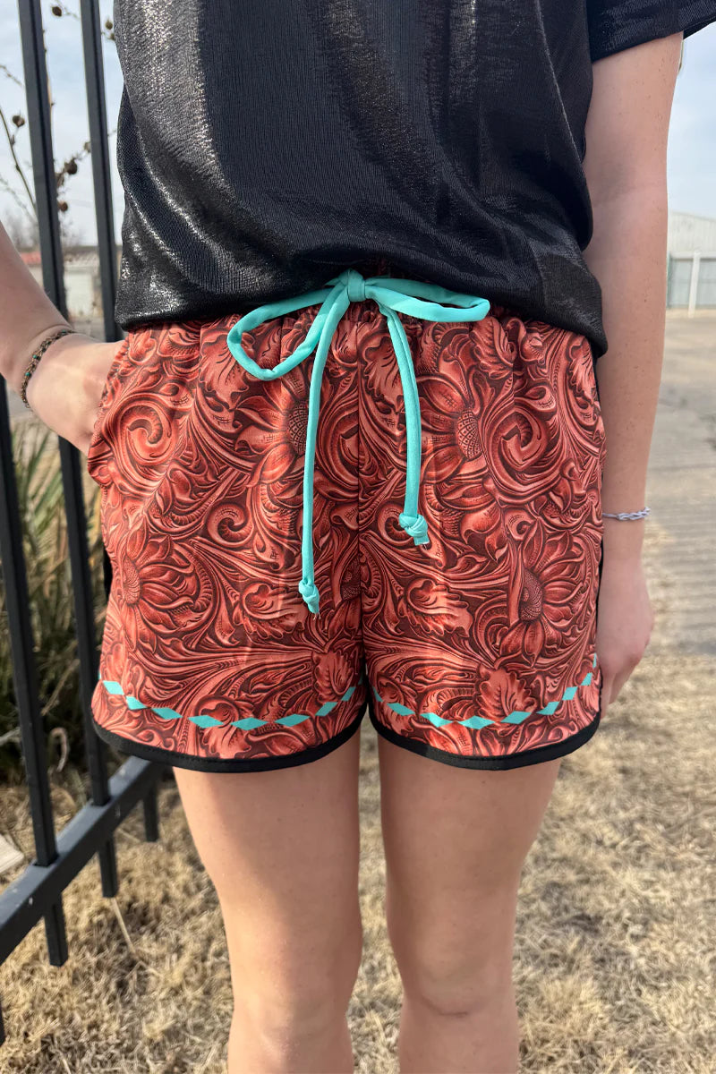 KIDS Sterling Kreek Tooled Beauty Shorts