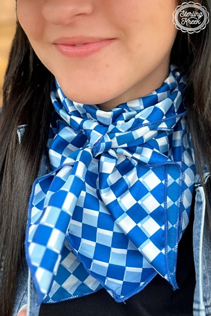 Sterling Kreek Pep Rally Blue Wild Rag | gussieduponline