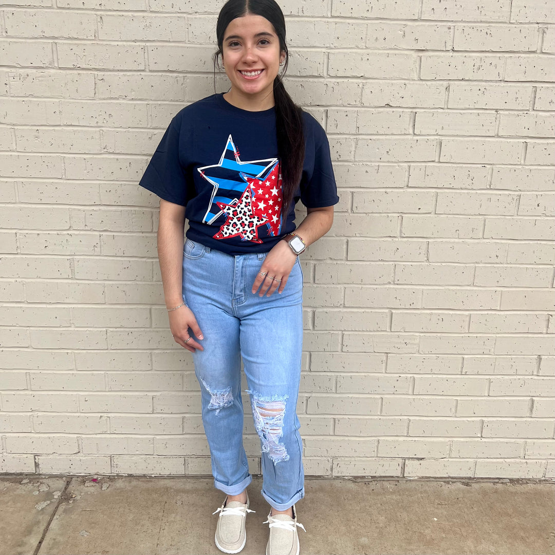 Doodle Star Graphic Tee* | gussieduponline