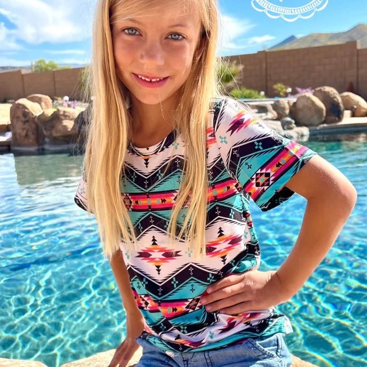 Kid's Southwestern Sky Top | gussieduponline