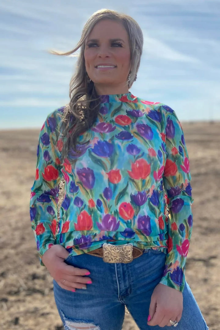 Sterling Kreek Tulip Trail Mesh Top