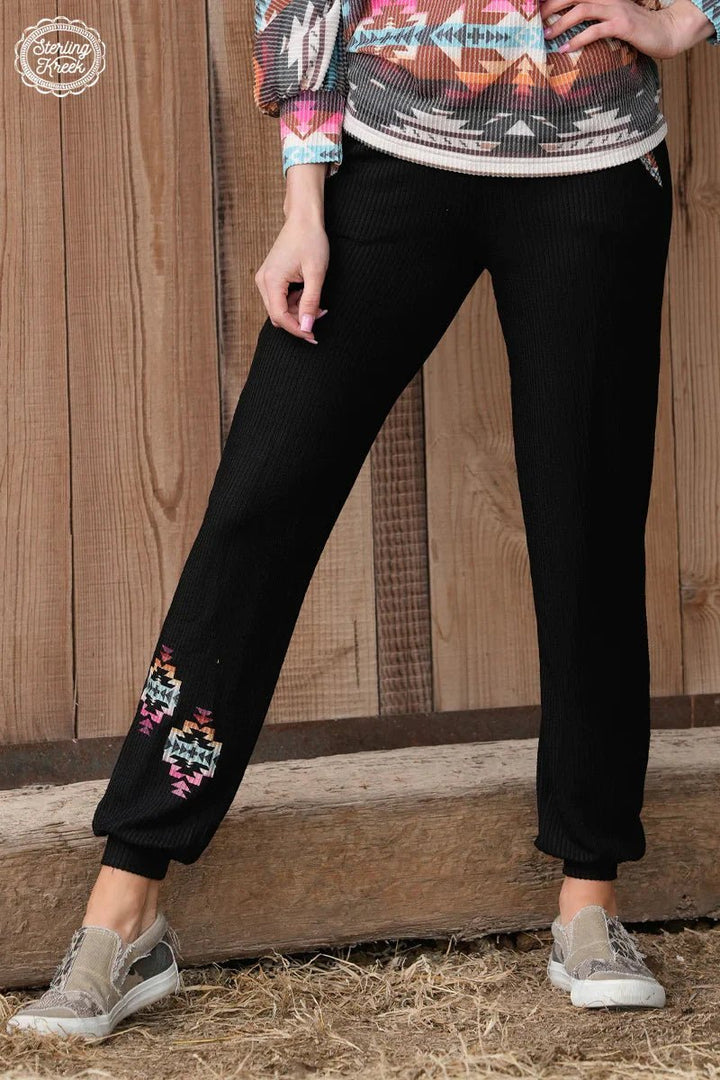 Plus Midnight Aztec Joggers | gussieduponline