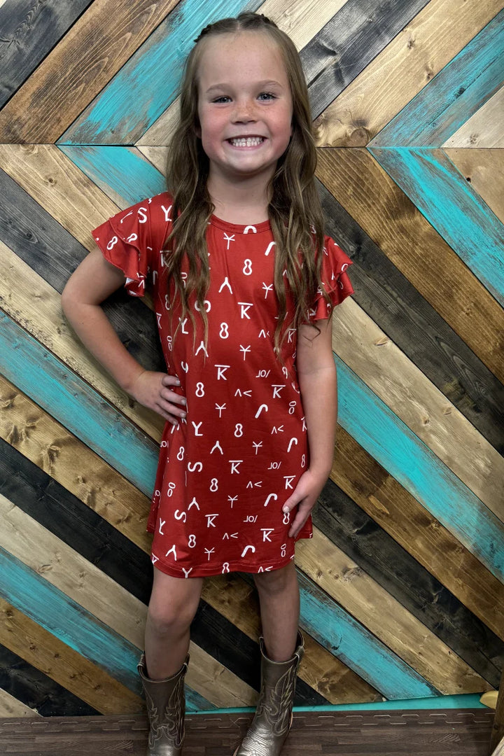 KIDS Sterling Kreek Ranch Stamped Dress