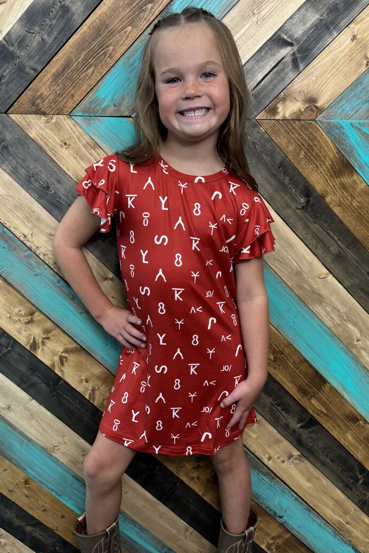 KIDS Sterling Kreek Ranch Stamped Dress