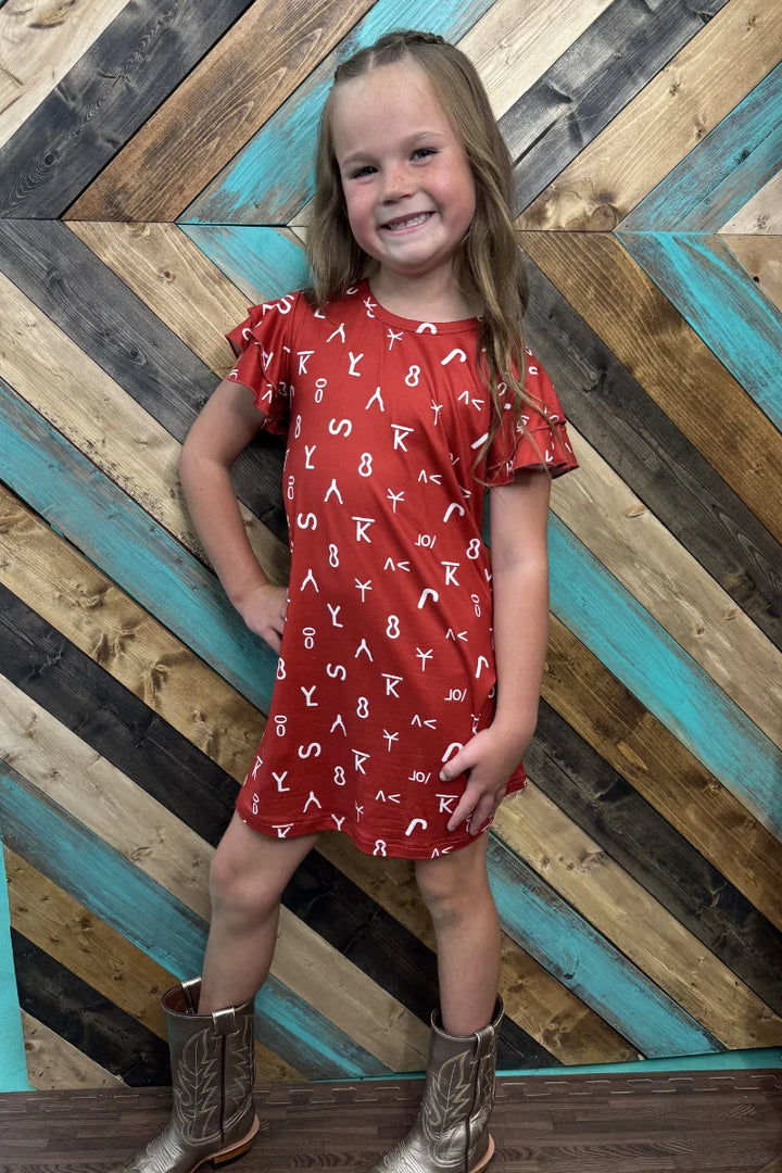 KIDS Sterling Kreek Ranch Stamped Dress