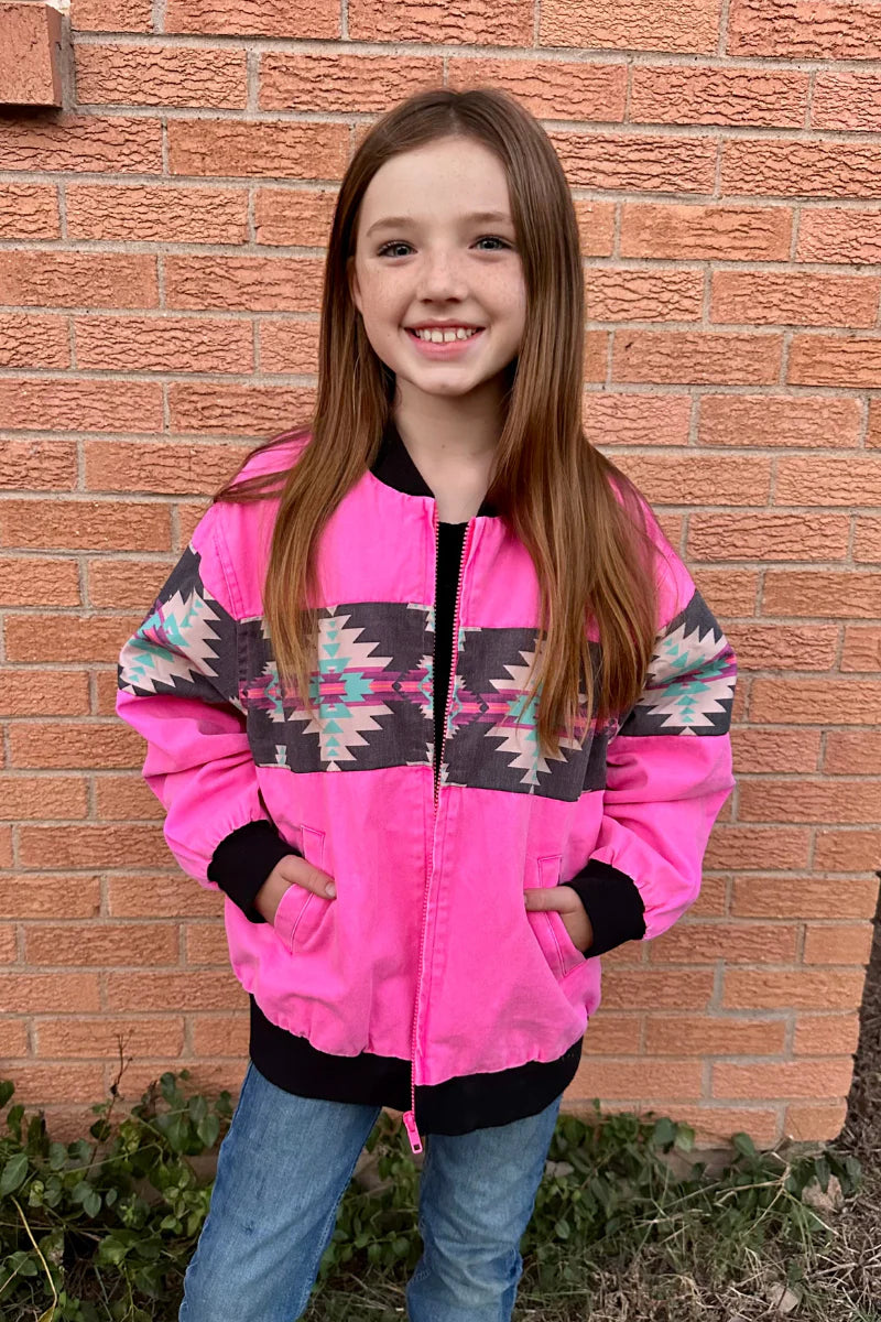 KIDS Sterling Kreek You Go Girl! Bomber Jacket
