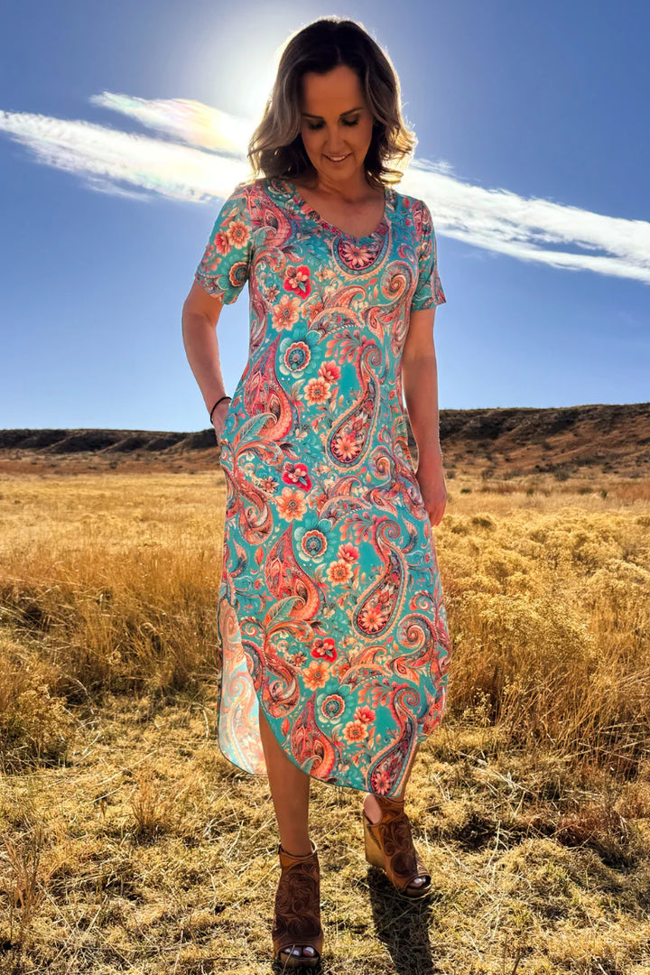 Sterling Kreek Willow Paisley Maxi Dress