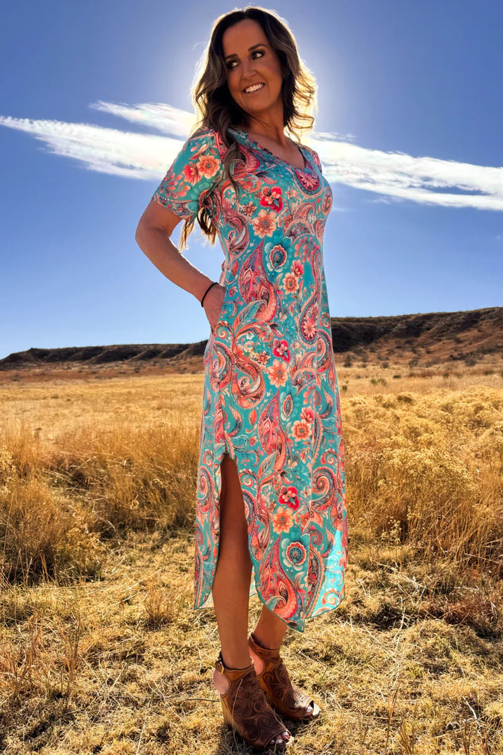 Sterling Kreek Willow Paisley Maxi Dress