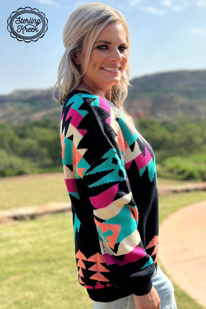 Sterling Kreek Western Lights Sweater | gussieduponline