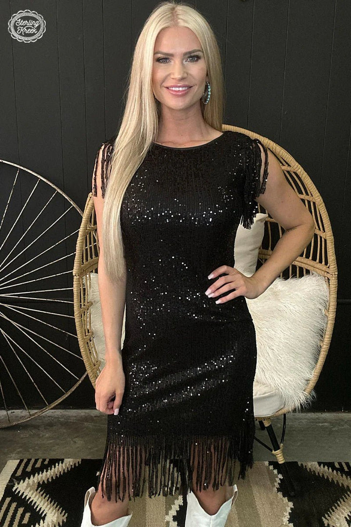 Night Life Dress Black | gussieduponline